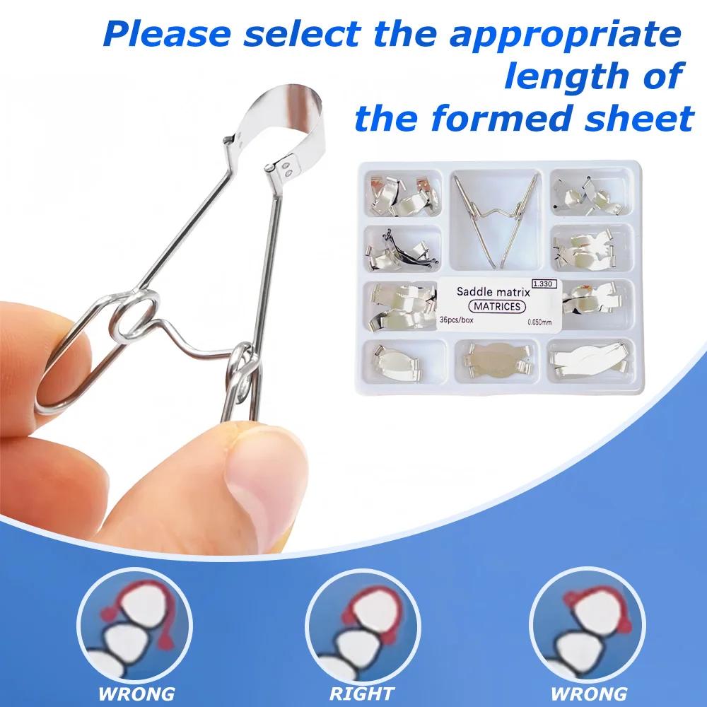 Kit de 36 matrices de selle 0,05 mm pour clips de formage sectionnels n° 1330