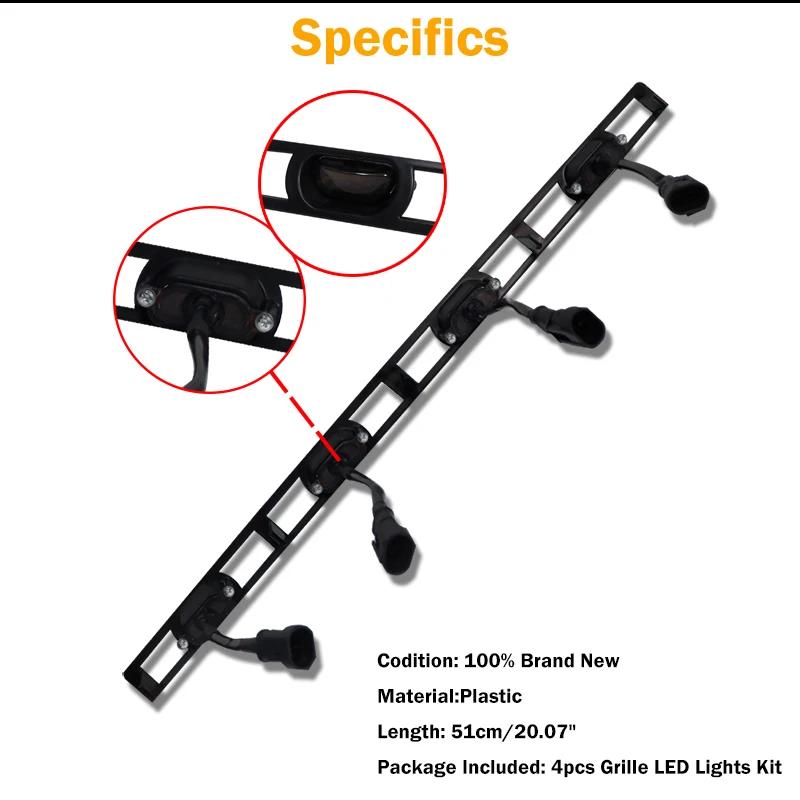 Kit de feux de calandre avant LED ambre/blanc avec faisceau de câblage pour Toyota Tacoma 2012-2015,