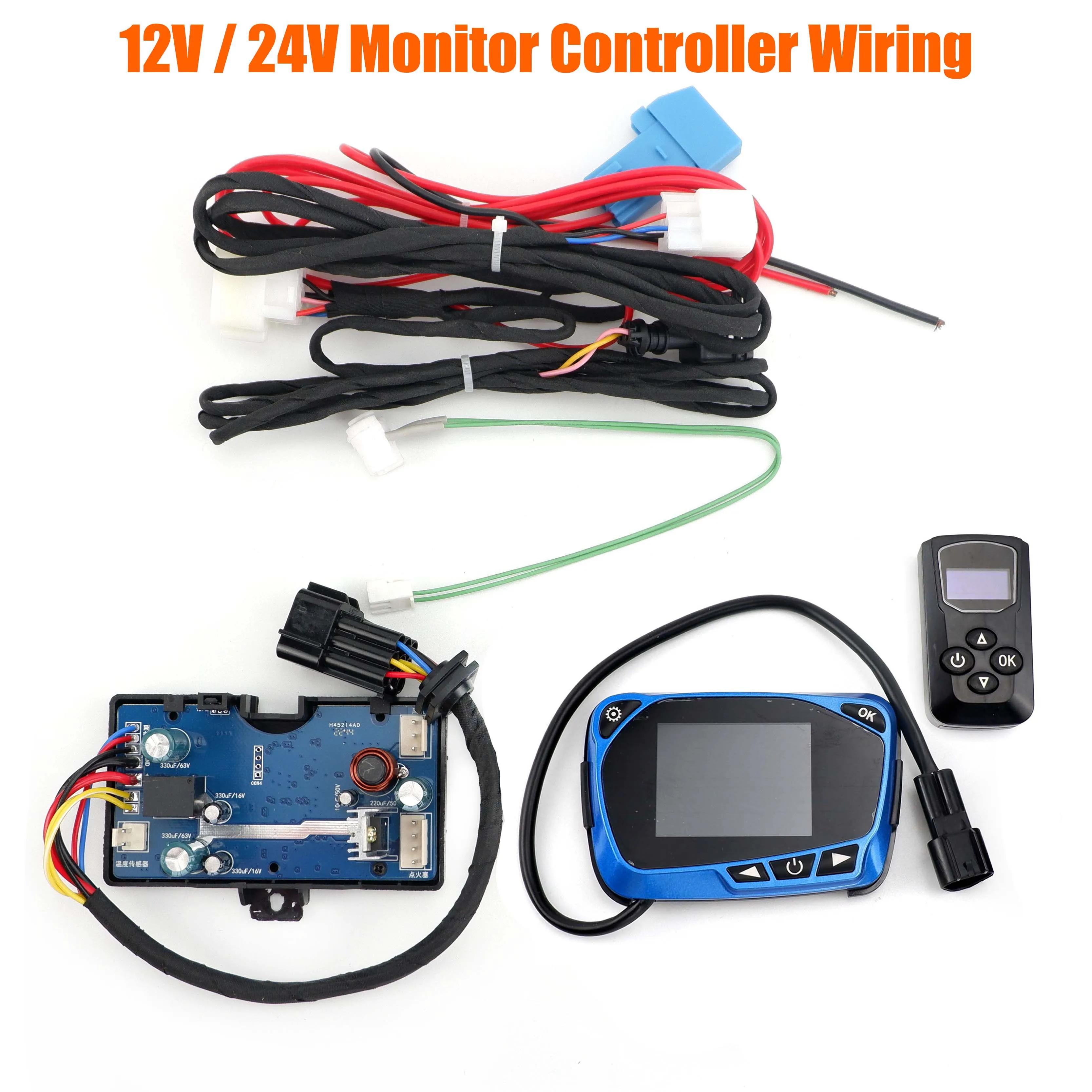 12V 24V 2KW 3KW 5KW 8KW Air Diesel chauffage LCD moniteur interrupteur panneau de commande carte mèr