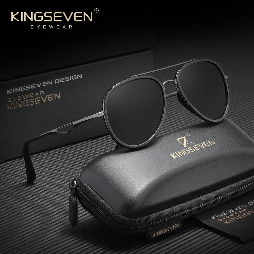 Lunettes de soleil classiques KINGSEVEN, polarisées, originales, pour la conduite, protection UV400,