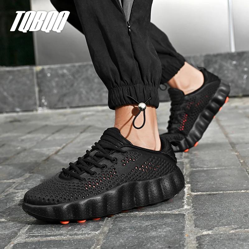 Chaussures de sport décontractées confortables pour hommes avec technologie de massage par détection