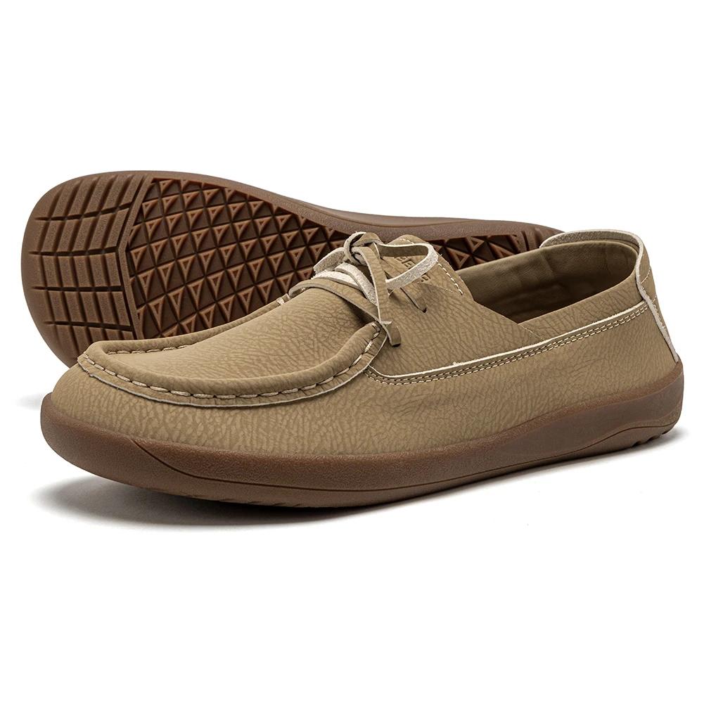 HOBIBEAR Mocassins pieds nus pour femmes, chaussures à enfiler à largeur large, ajustables, à talon 