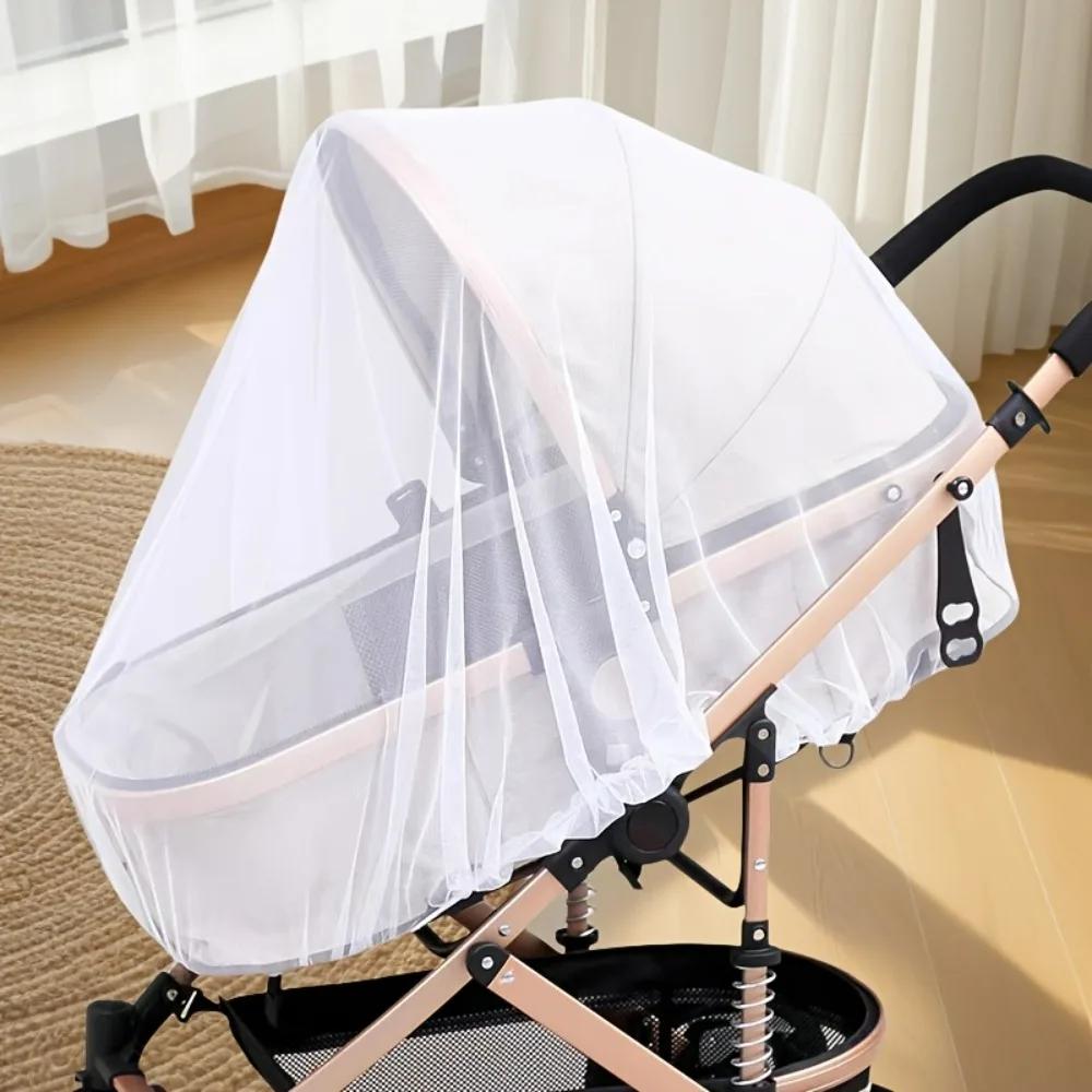 Moustiquaire pour poussette – Couverture complète, avec maille dense pour une protection des insecte