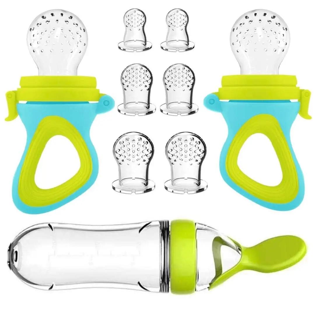 BiSantos à presser en silicone pour nouveau-né, sucette pour bébé, entraînement, cuillère à riz, cér