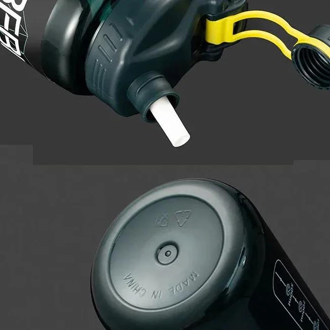 Robuste 2L 3L plus grand bouteille d'eau de gymnastique pour bouteille d'eau de Sport avec paille éc