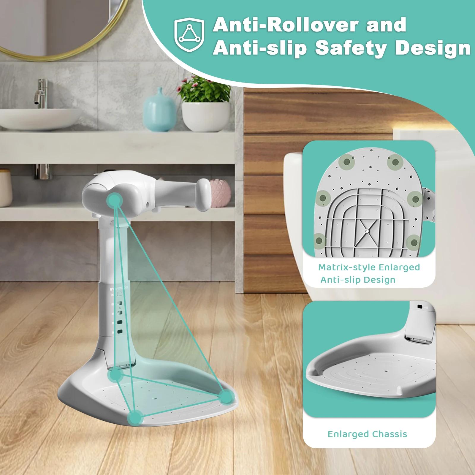 Support de bain pliable pour bébé, Support de bain pour bébé portable et réglable pour bain debout p