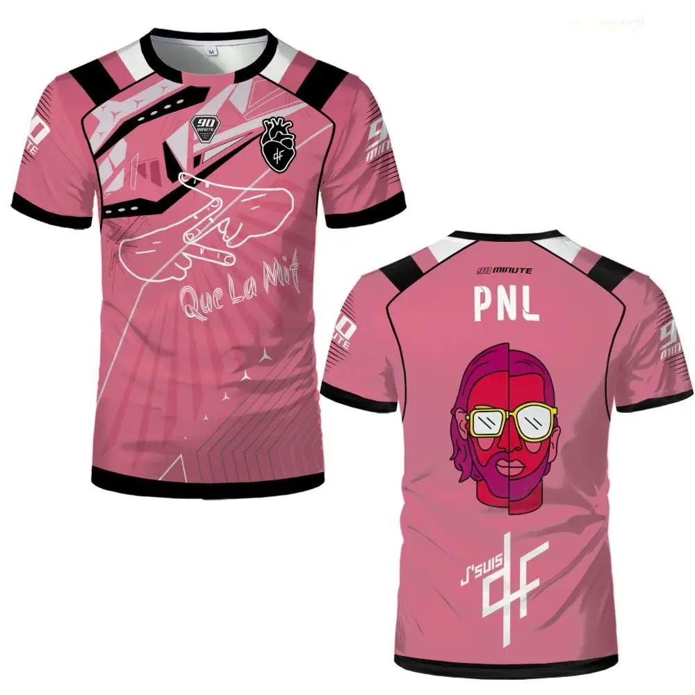 PNL Maillots 90 minutes maillot imprimé respirant Football formation T-shirt hommes et femmes à la m