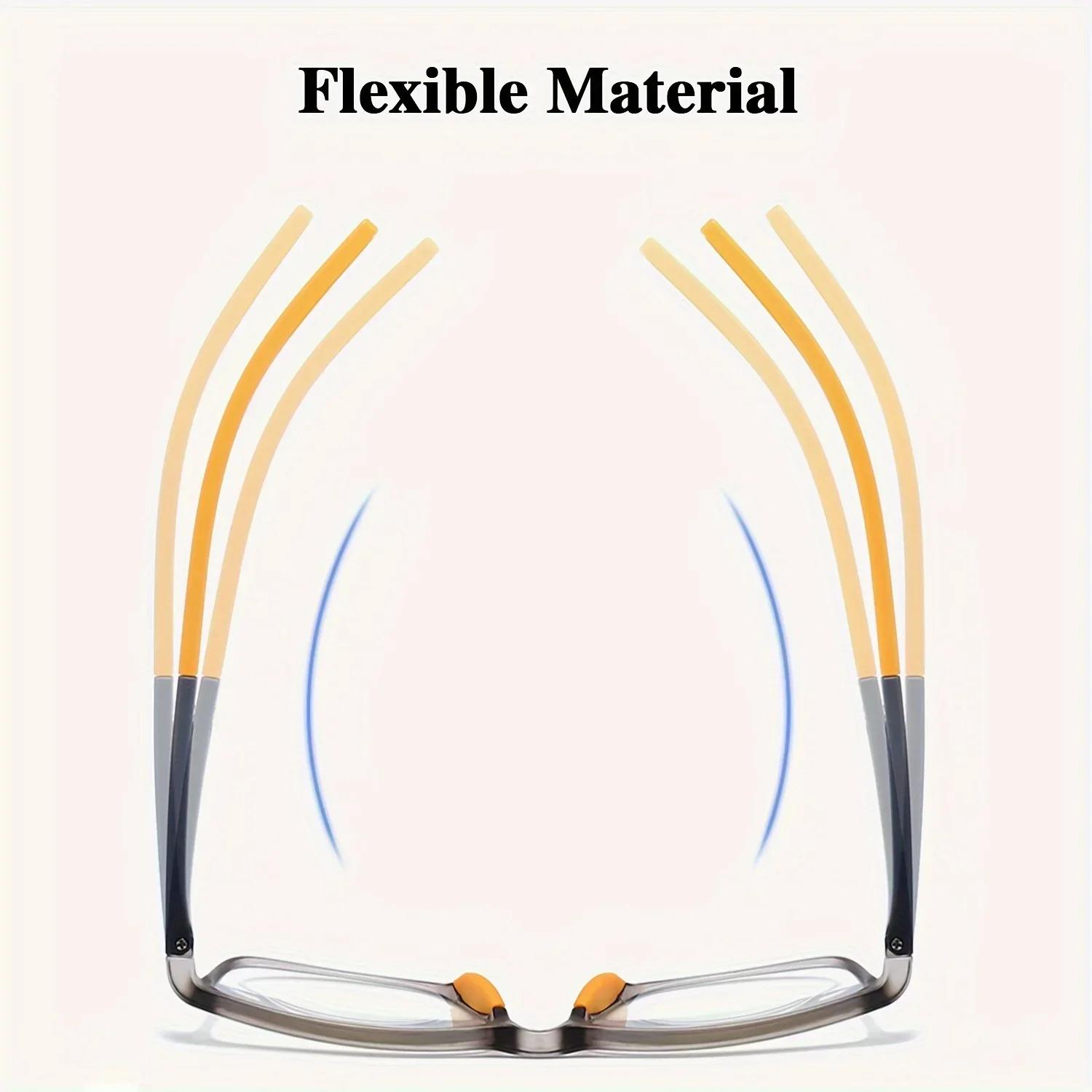Lunettes de sport presbytie, 8 pièces, miroir antidérapant, conception de jambe, lunettes de lecture