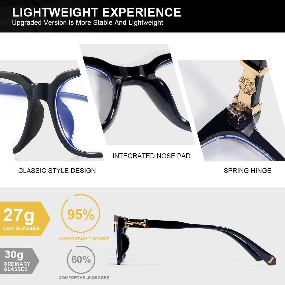 CRIXALIS – lunettes Anti-lumière bleue pour hommes et femmes, carrées, Vintage, pour lecture sur ord