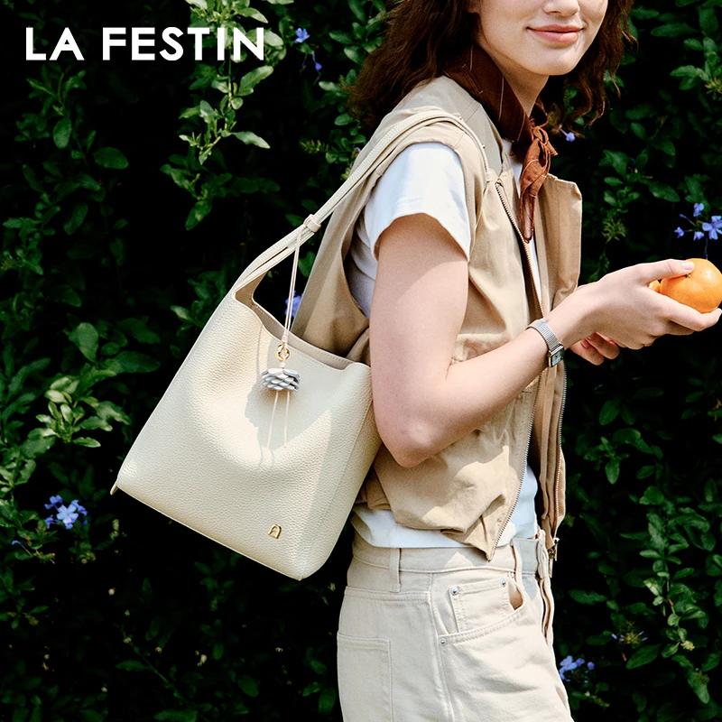 LA FESTIN sac à bandoulière Original 2025 nouveau sac seau grand sac à main femmes marque de luxe sa