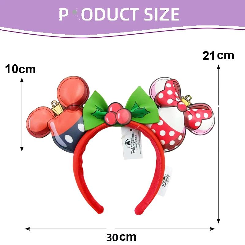 2025 Disney Mickey Minnie Mouse oreilles bandeau fête de vacances Cosplay bandeau oreilles COSTUME p