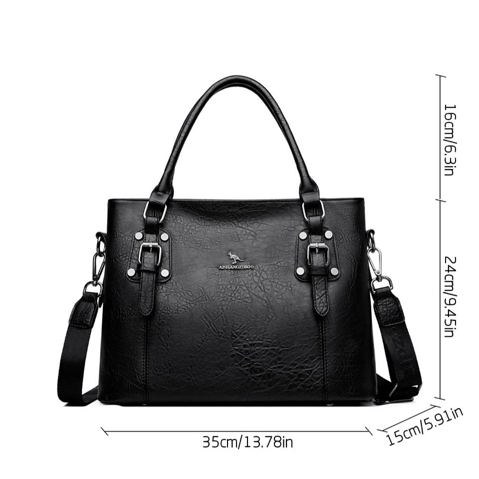 Sacs à main en cuir PU souple de marque authentique, sacs à poignée supérieure de créateur, sacs à b