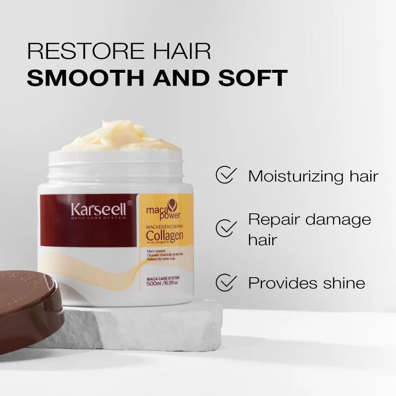 Karseell traitement capillaire au collagène réparation profonde conditionnement huile d'argan masque