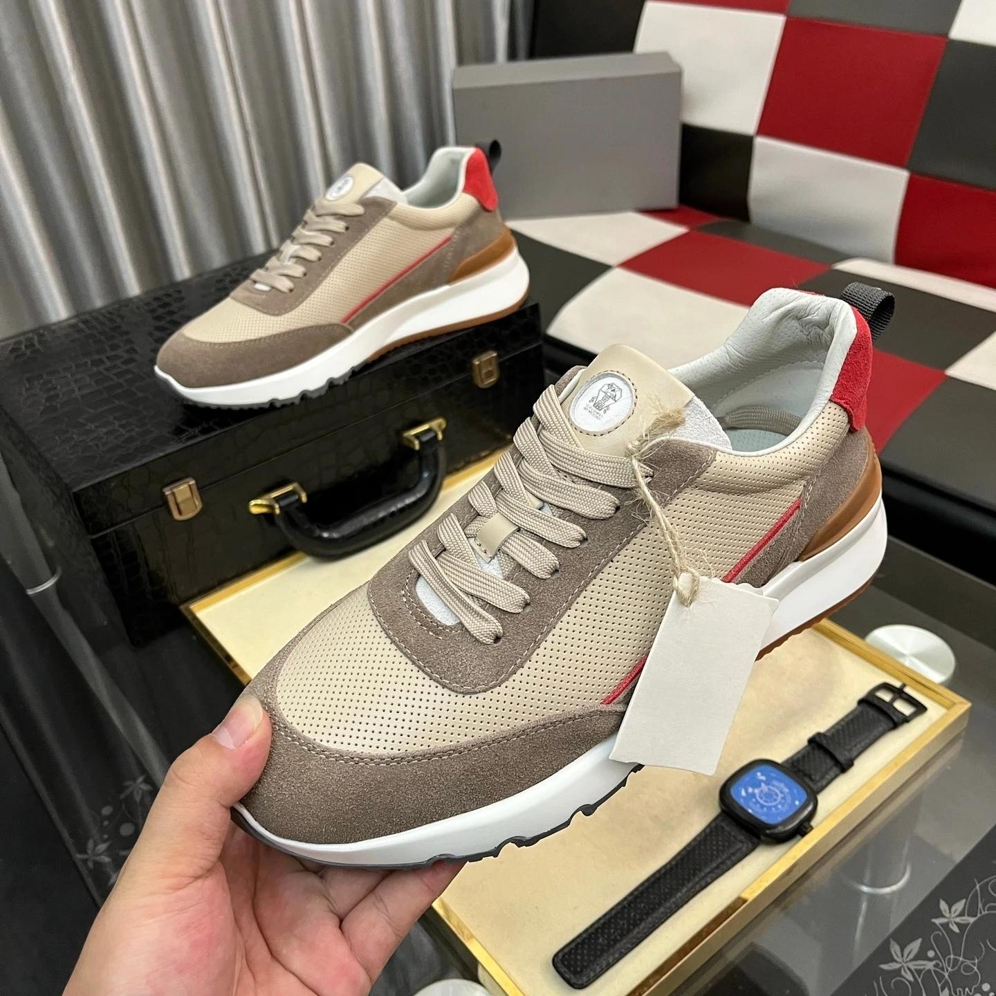 Chaussures pour hommes de marque de luxe, baskets décontractées faites à la main, tissu en nylon jac