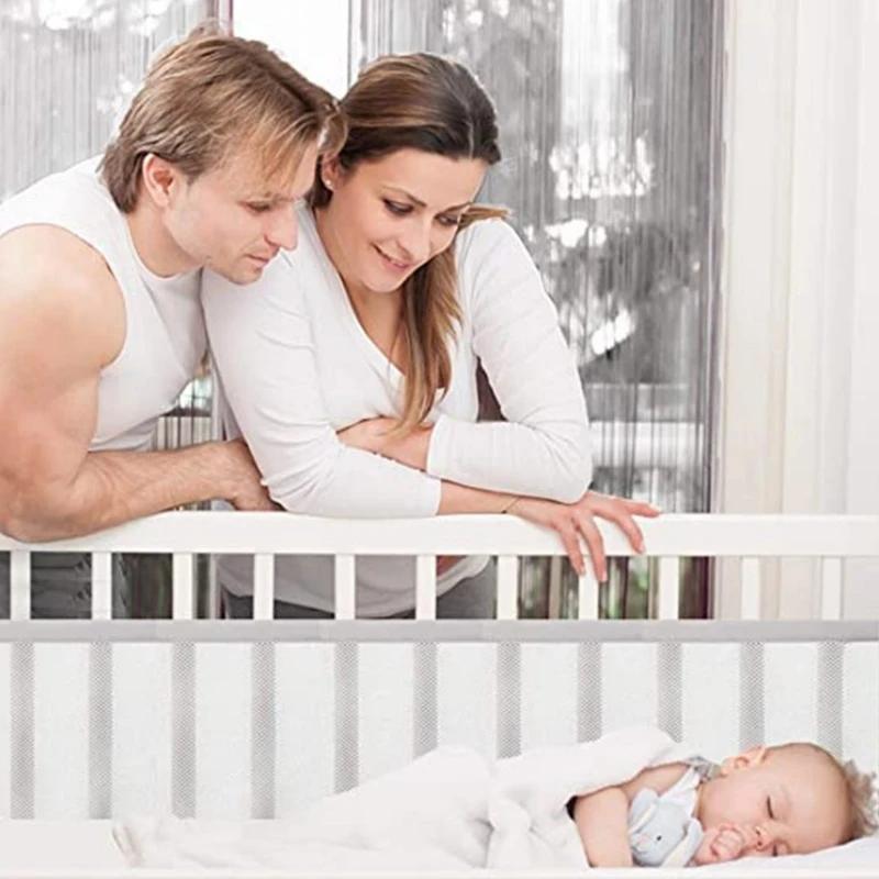 Pare-chocs pour lit de bébé, accessoires de literie, décor de chambre d'enfant, conception de nœud p