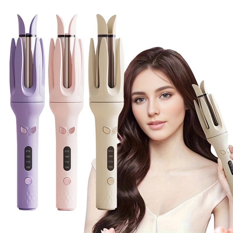 Bigoudi automatique 28mm Ions négatifs électrique céramique friser bâton de cheveux rotatif Curl vag