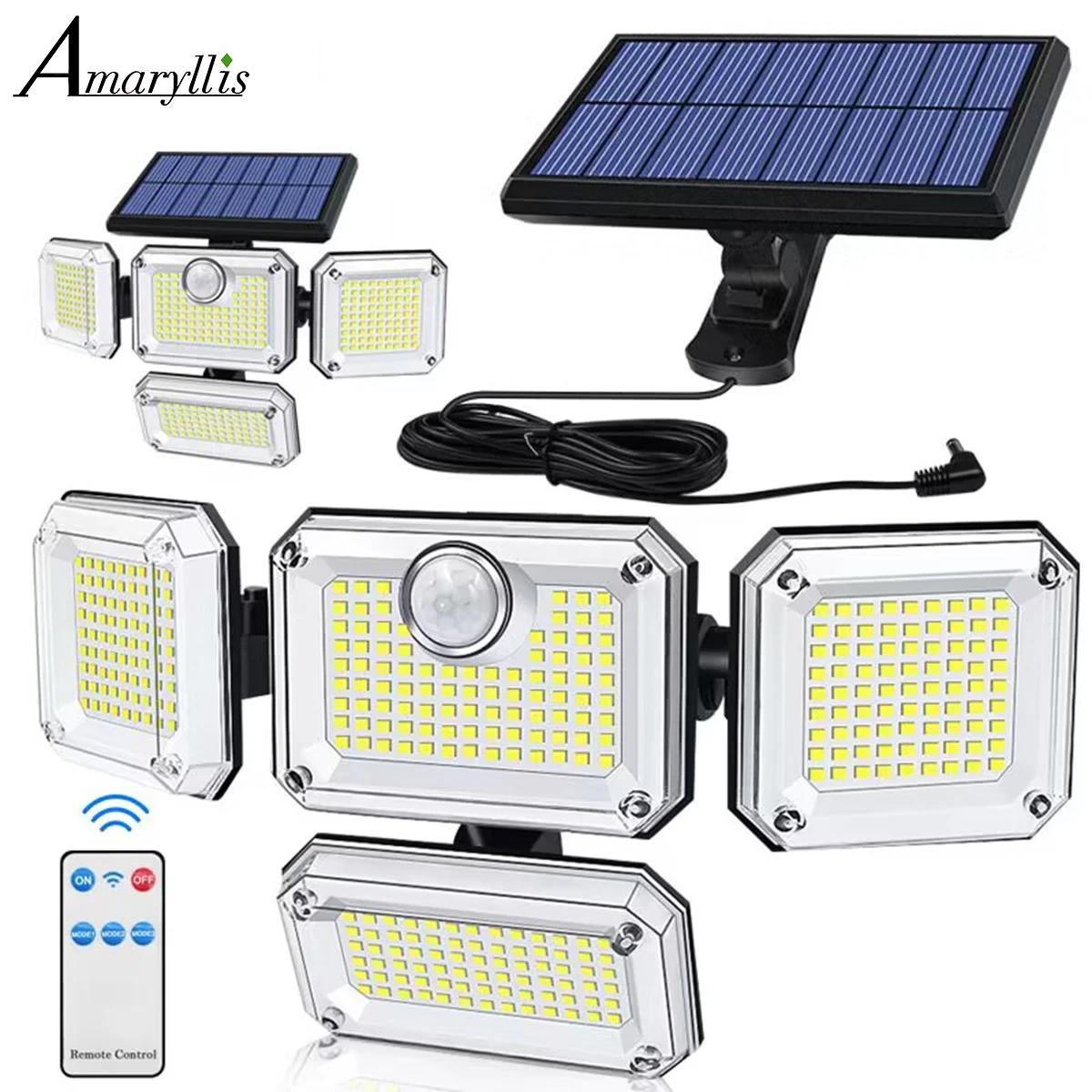 Lampe solaire étanche IP65 avec tête réglable, lampe de jardin, grand angle d'éclairage, 3 modes, 20