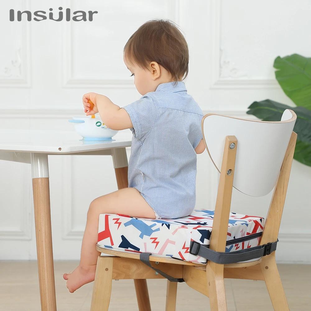 Coussin de siège rehausseur pour enfants, oreiller pour bébé, chaise haute, réglable et amovible, sé