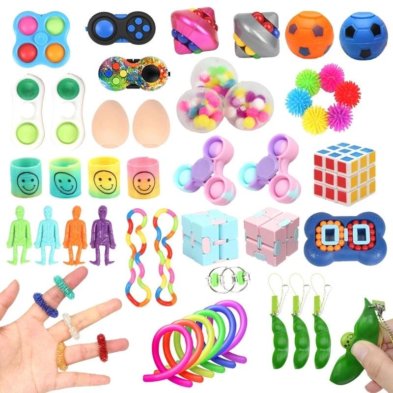 Sac de jouets mystère aléatoire pour enfants, jouets sensoriels bon marché, anti-Stress, autisme, td