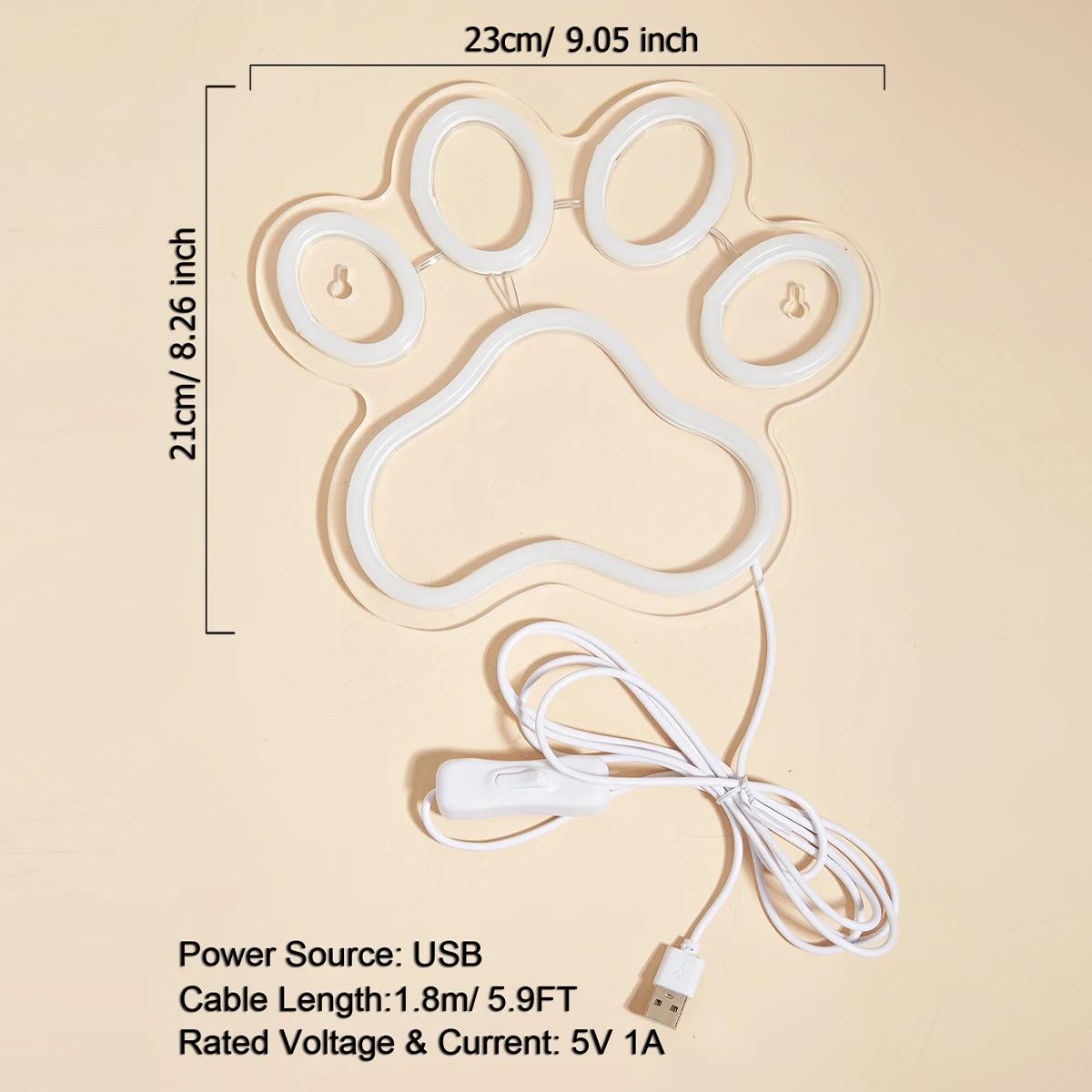 Chi-buy LED néon patte USB alimenté enseignes au néon veilleuse 3D mur Art & salle de jeu chambre sa