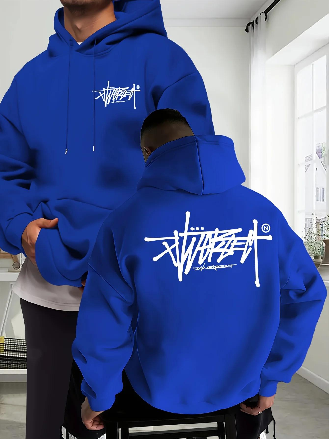 Nouveau design 2026 – Sweat à capuche imprimé pour homme et femme, décontracté et chaud pour l'autom