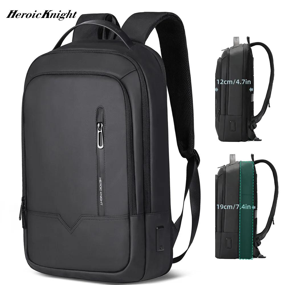 Heroic Knight Slim homme sac à dos pour ordinateur portable sac d'école étanche avec chargement USB 
