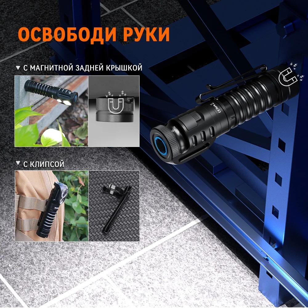 Wurkkos HD20 lampe frontale Rechargeable 2000LM torche magnétique IP68 projecteur 21700 EDC phare ba