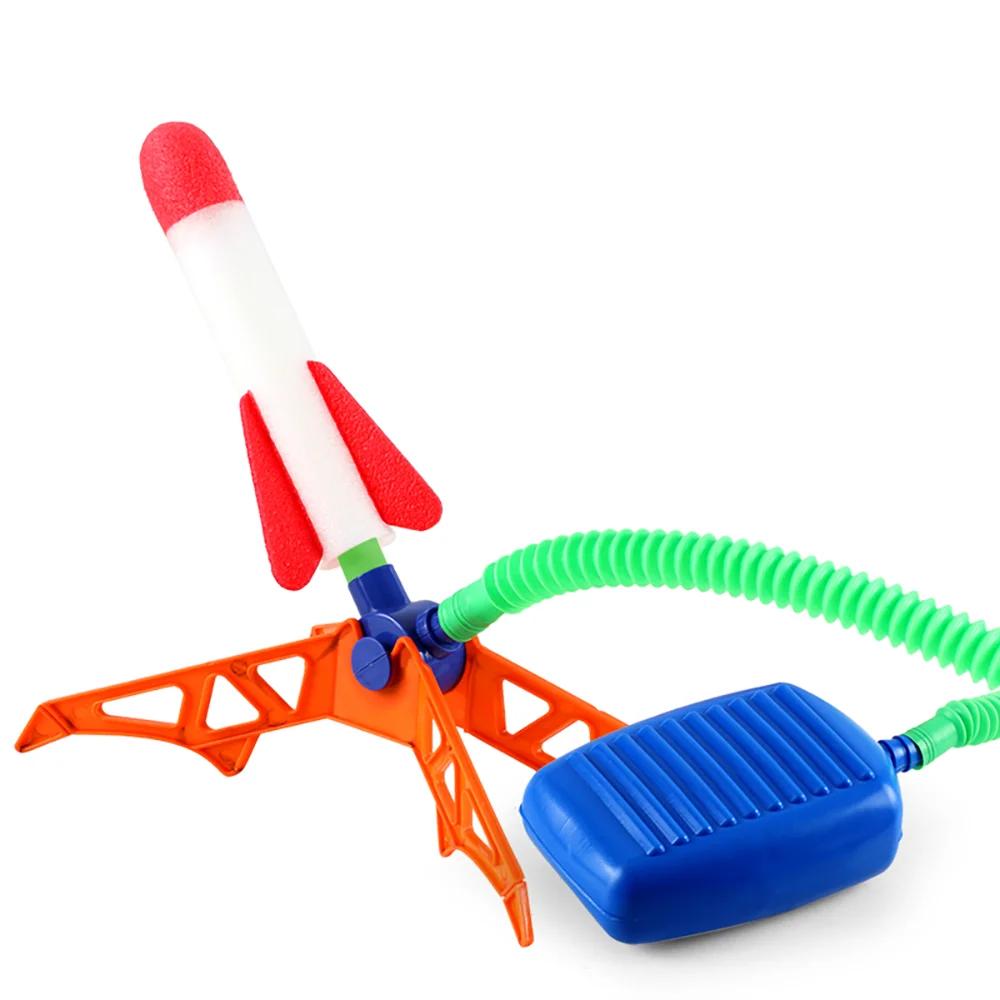 Lanceur de fusée pour enfants, pompe à pas, puissance pressée à Air, jeux familiaux en plein Air, ca