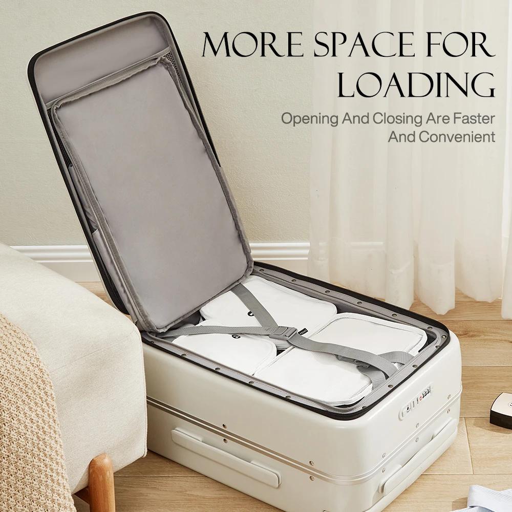 Mixi avant ordinateur portable poche valise large poignée voyage valise hommes 20 pouces bagage à ma