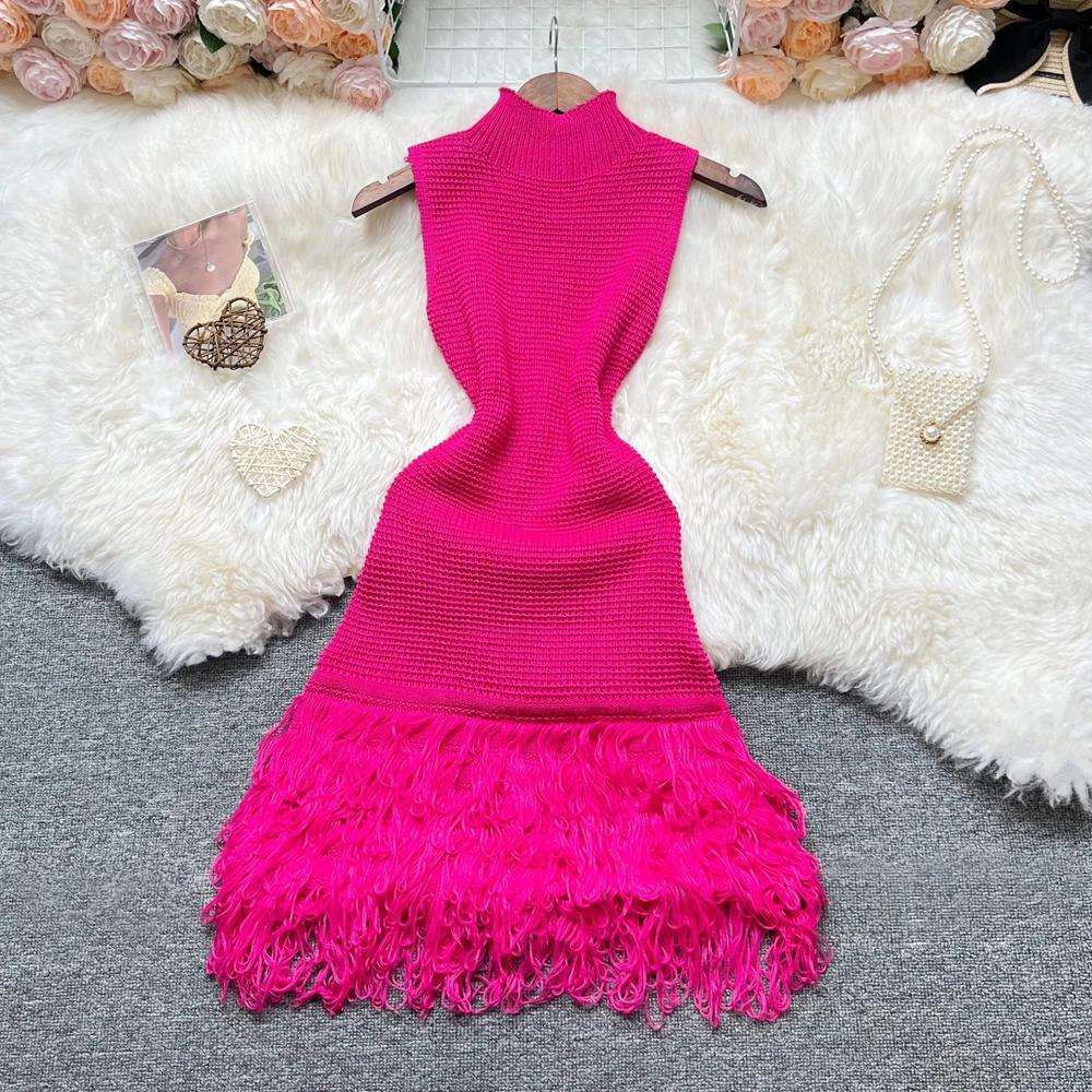 YuooMuoo femmes robe 2026 nouvelle mode d'été Sexy ajouré couture sans manches moulante robe de soir