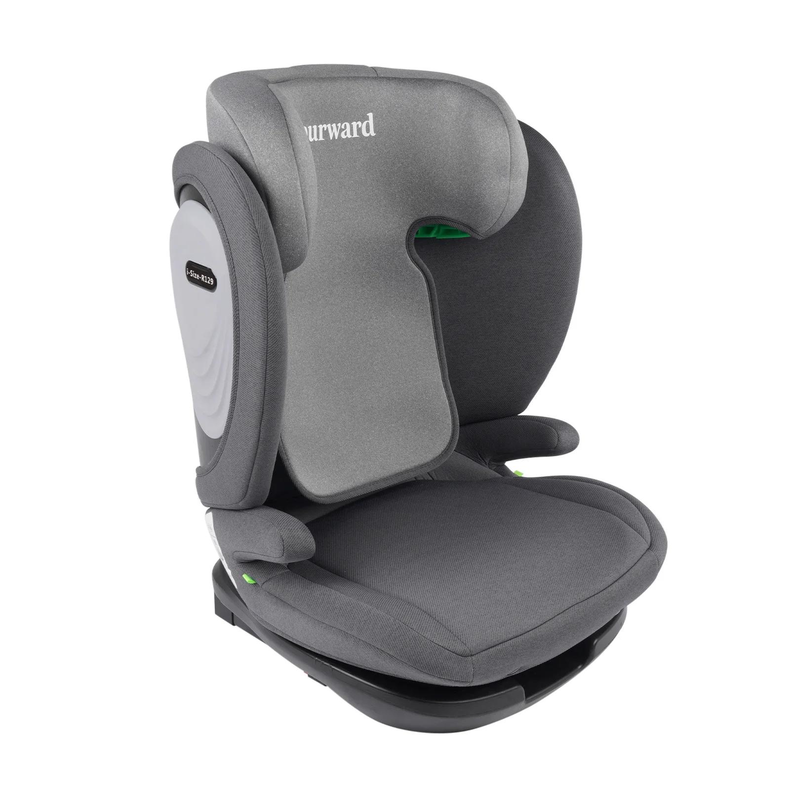 AP03 KL005 Siège auto enfant gris/noir avec certifié ISOFIX,ECE R129, pour 3 à 12 ans, 100-150 CM, 1