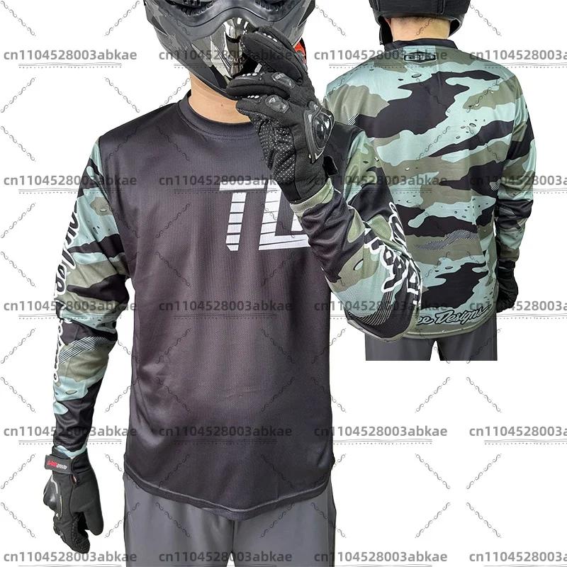 Maillot de moto homme BMX Enduro vtt chemise descente tld maillot Camiseta motocross MX VTT vêtement