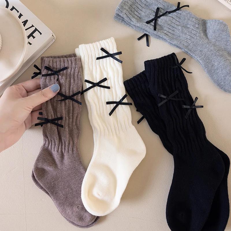 Chaussettes longues pour filles, couleur unie, chaussettes longues pour enfants de 1 à 12 ans, chaus