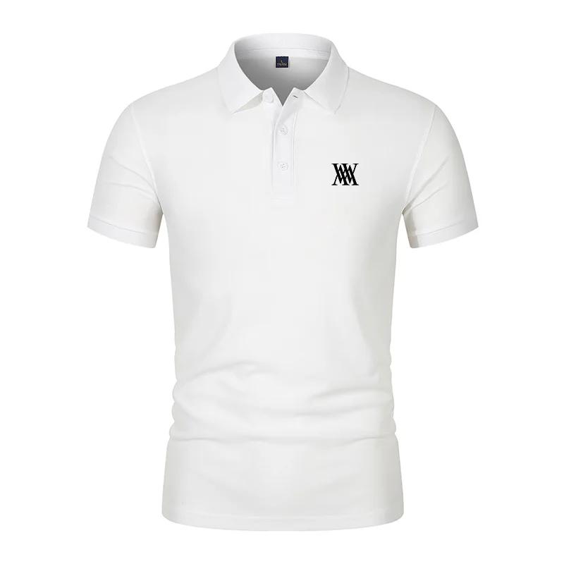 Polo homme à col rabattu anti-gonflement, mode décontractée et professionnelle, polo slim fit, nouve