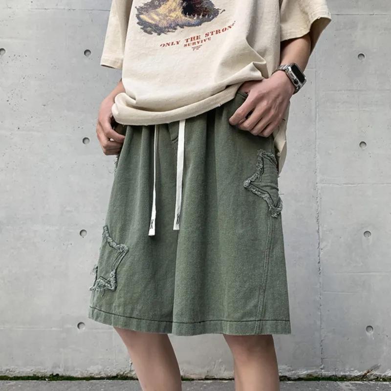 Goals Gym Short pour homme, Vintage, Simple, Été, Loisirs, Ulzzang Streetwear, Chic, At Star Patchwo