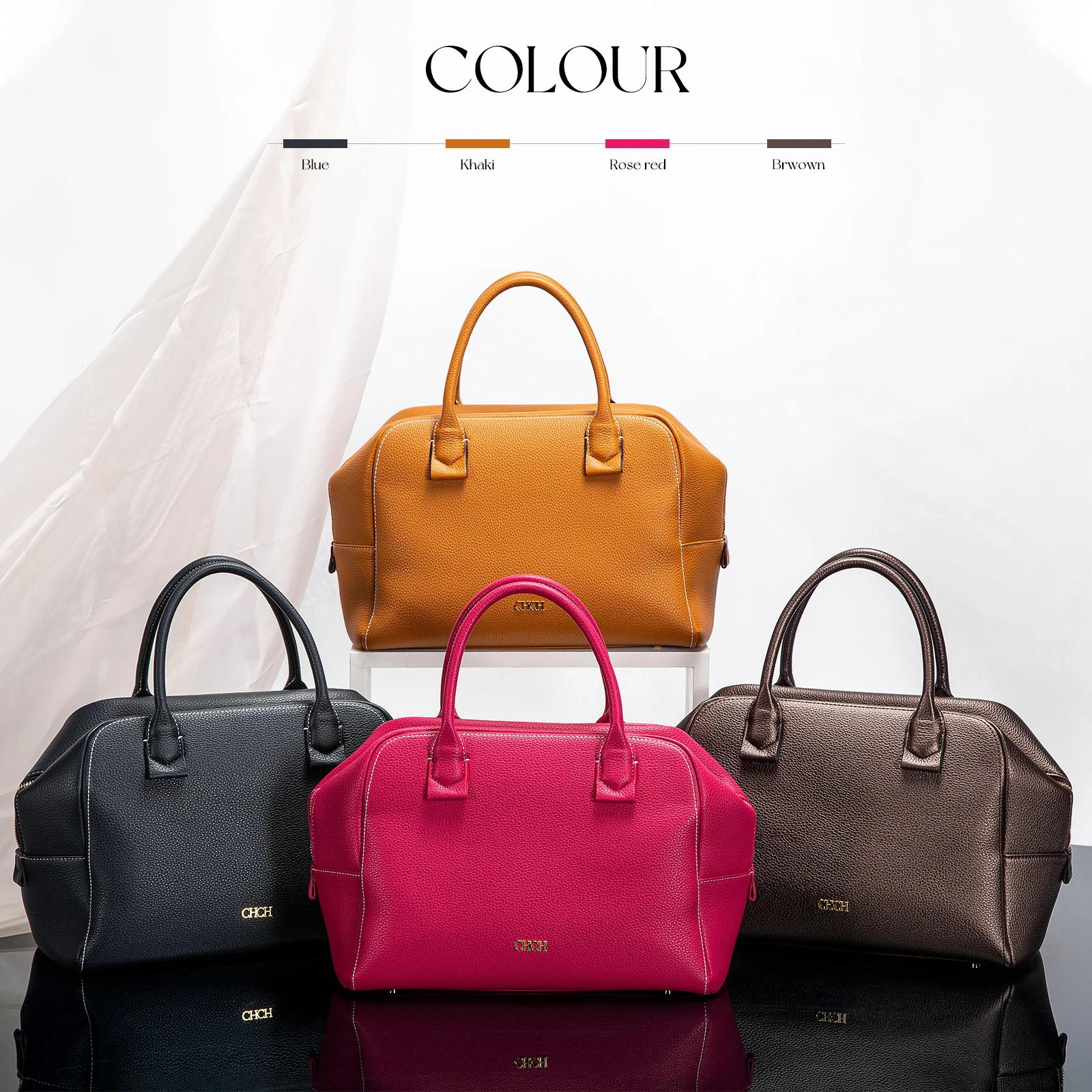 CHCH – sac à bandoulière pour femmes, sac d'oreiller de grande capacité, fermeture éclair bleue cach