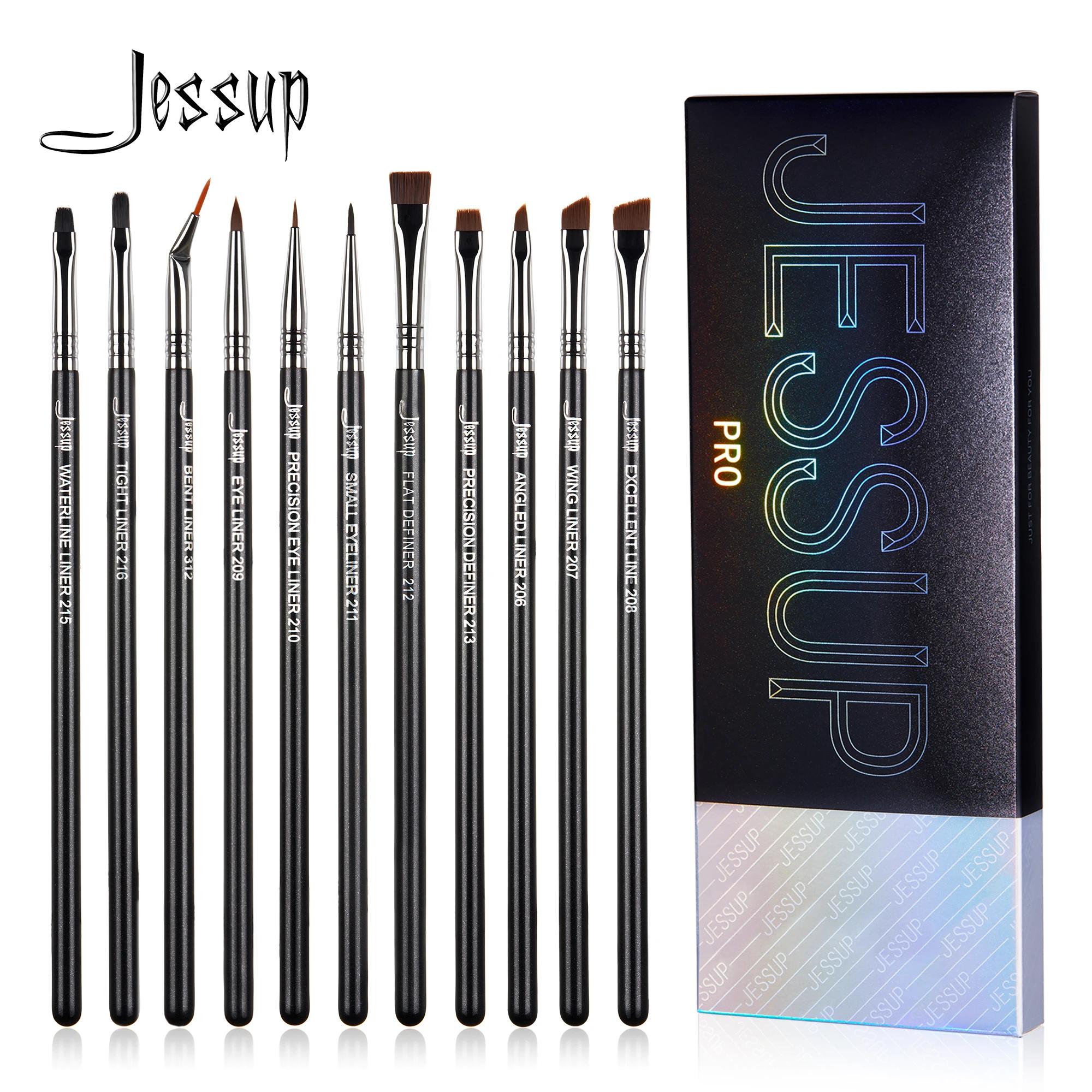 Jessup ensemble de pinceaux Eyeliner, 11 pièces pinceau Eyeliner professionnel, ensemble de pinceaux
