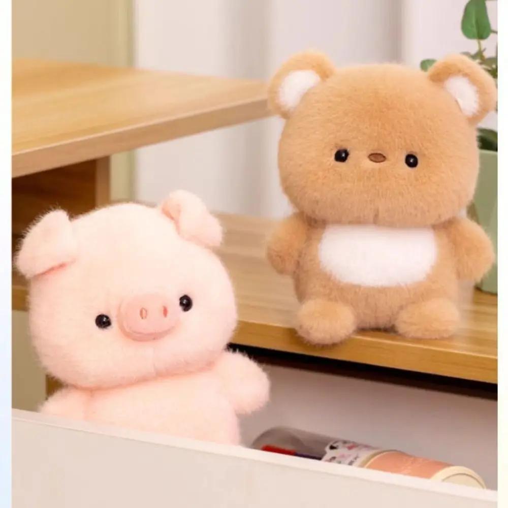 Mignon peluche compagnon poupée Anime éléphant lapin ours Panda dessin animé bureau compagnon poupée