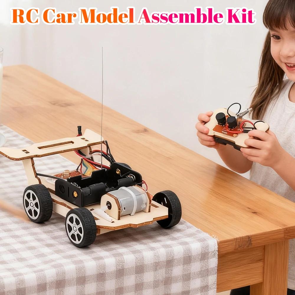 Kit d'assemblage de modèle de voiture RC, bricolage, Mini projet d'enseignement et d'apprentissage S