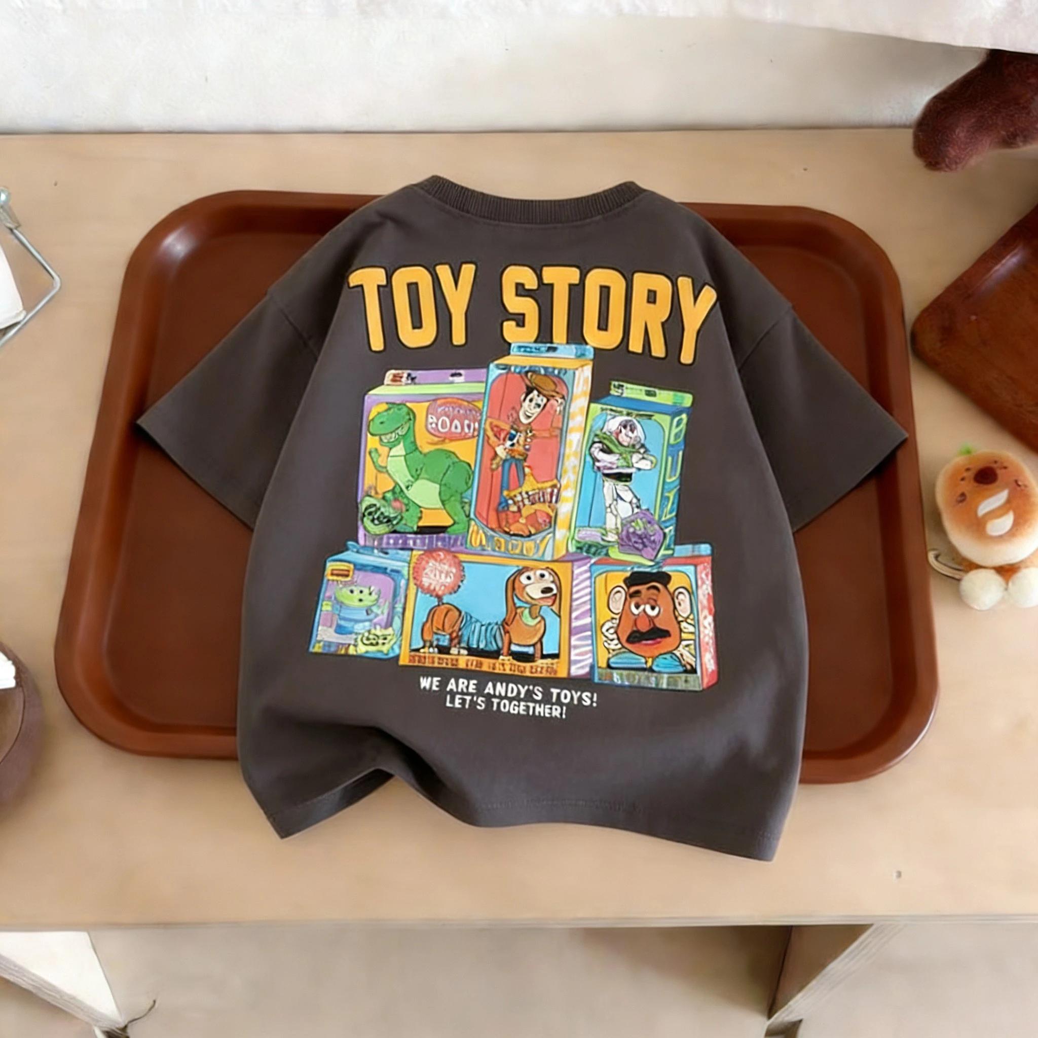 Toy Story imprimé t-shirt pour enfants vêtements d'été Simple mode à manches courtes hauts T-shirts 
