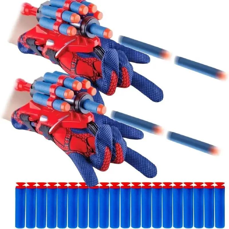 Jouet de poignet pour enfants, bracelet à cinq trous, lanceur de héros, ventouse à ressort souple, p