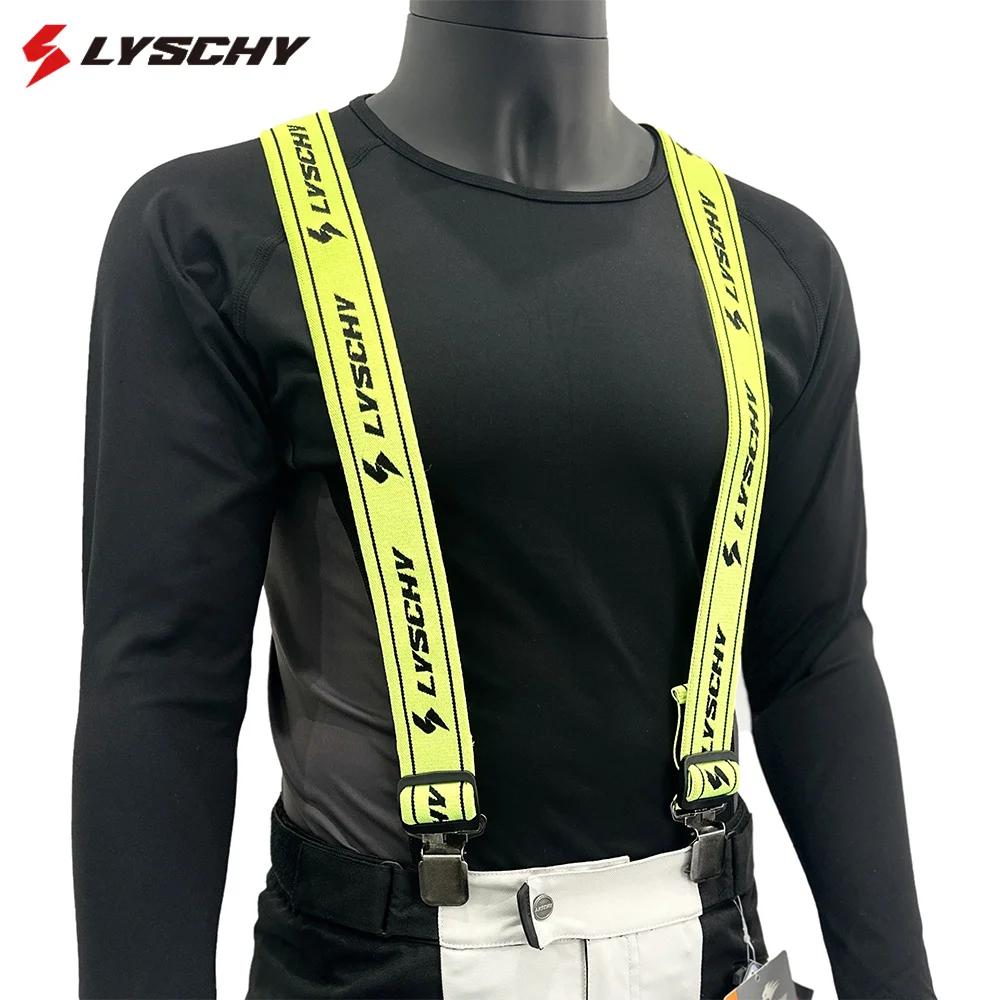 Bretelles de pantalon de moto pour hommes, haute élasticité réglable, sangles de pantalon de motocro