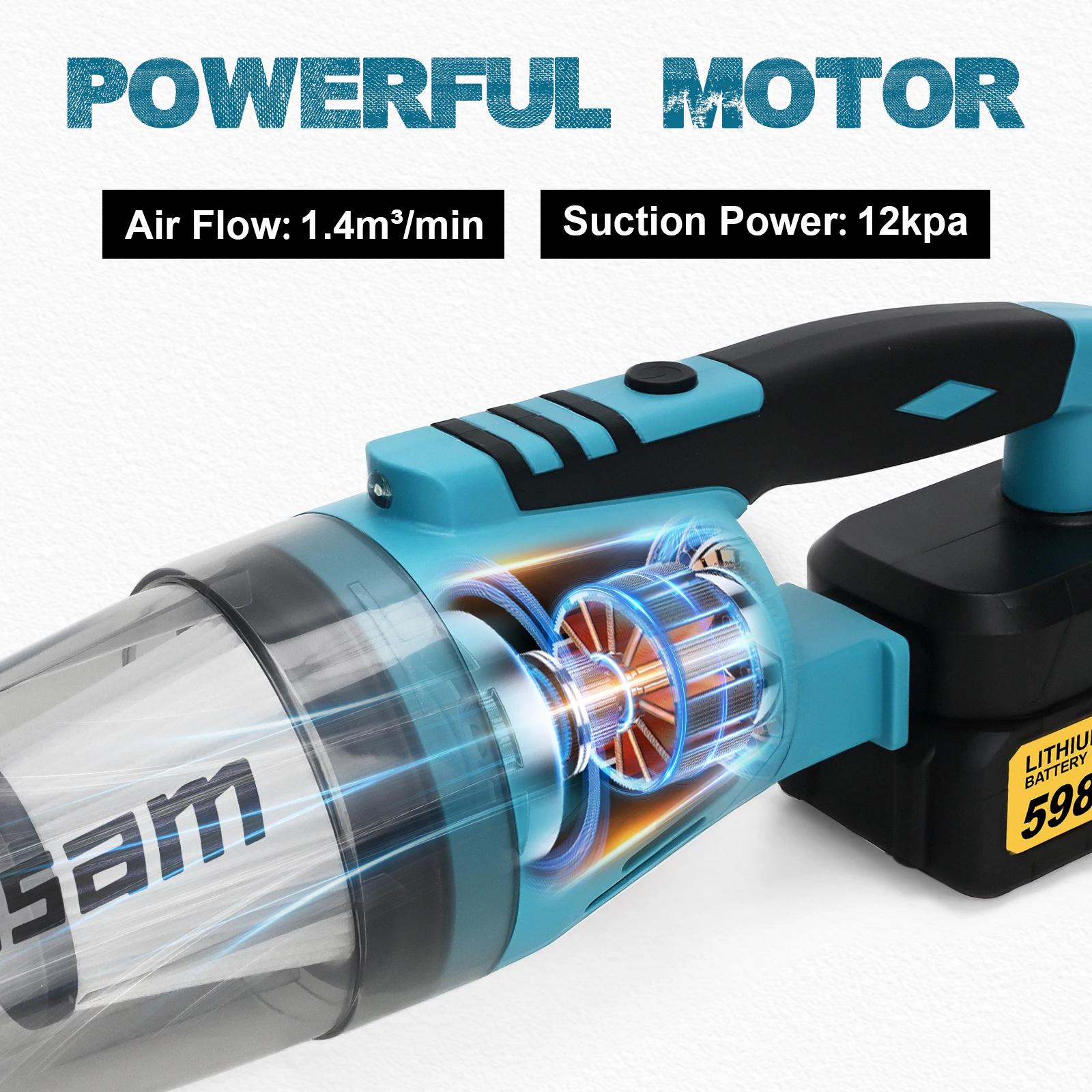 Aspirateur sans fil portatif Gisam, aspirateur sans fil pour la maison et la voiture, outil électriq