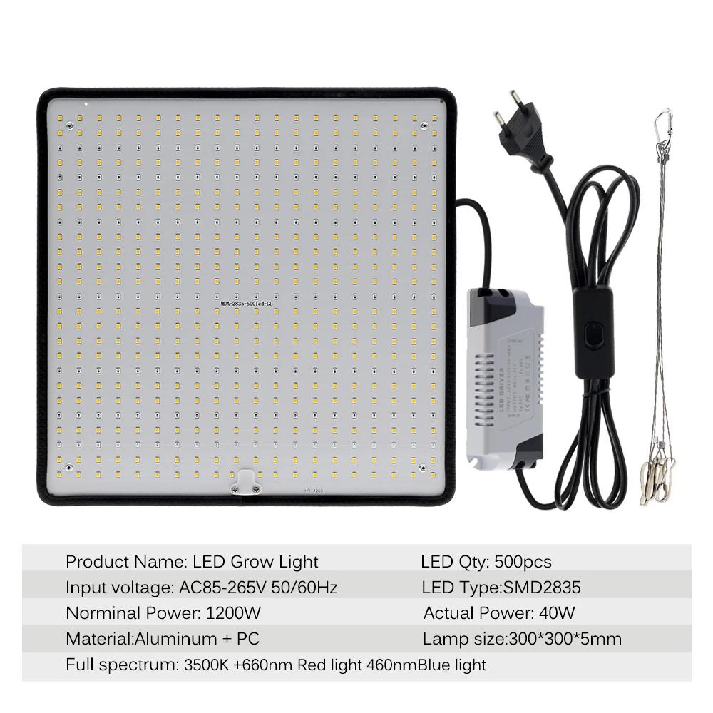 LED élèvent la lumière spectre complet Phyto lampe AC85-240V 40W pour la lumière de croissance des p