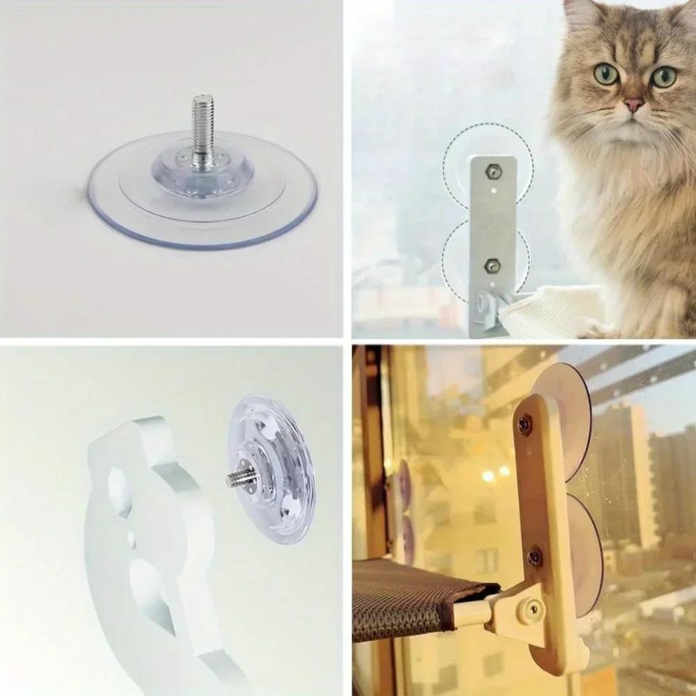 Vis M8 en caoutchouc Transparent, ventouse, crochets à écrou tournant pour dessus de Table en verre,