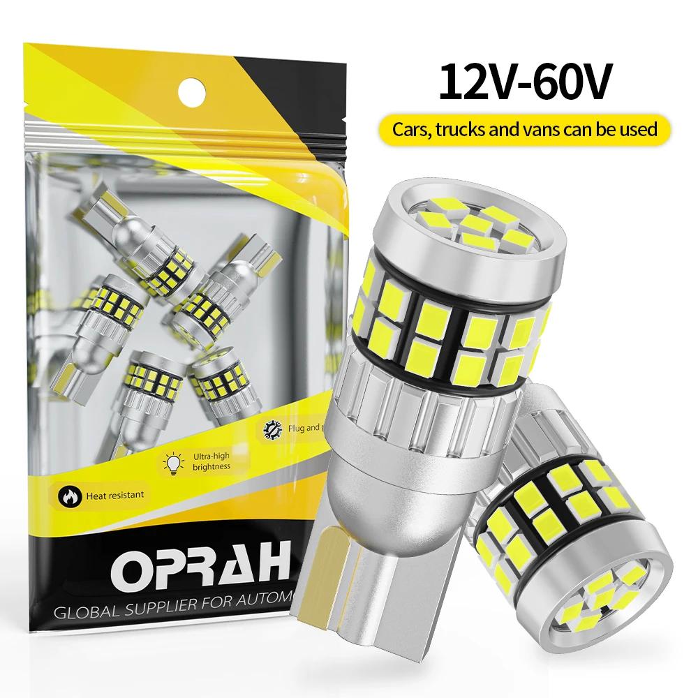 Oprah 2 pièces LED 12V 24V T10 W5W lumières voiture intérieur lecture ampoules Canbus sans erreur po
