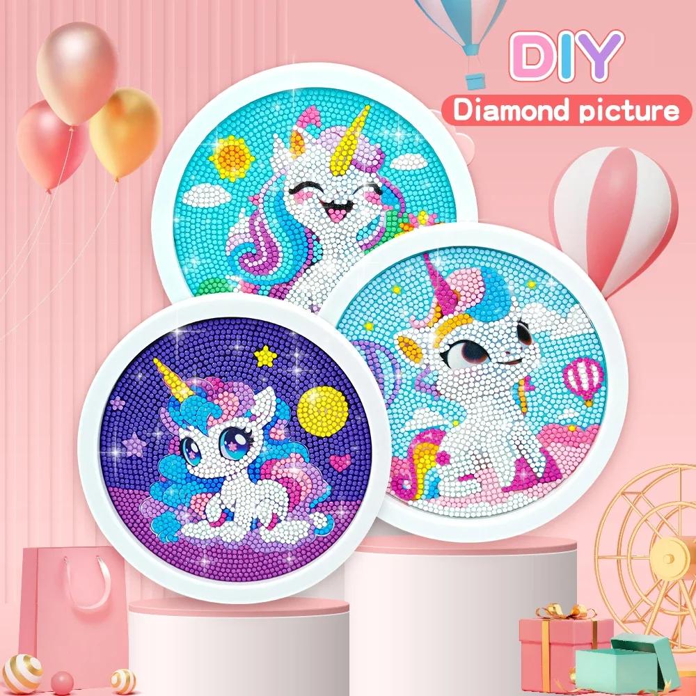 Ensemble de peinture diamant licorne mignonne pour débutant, ensemble de peinture diamant 5D à faire
