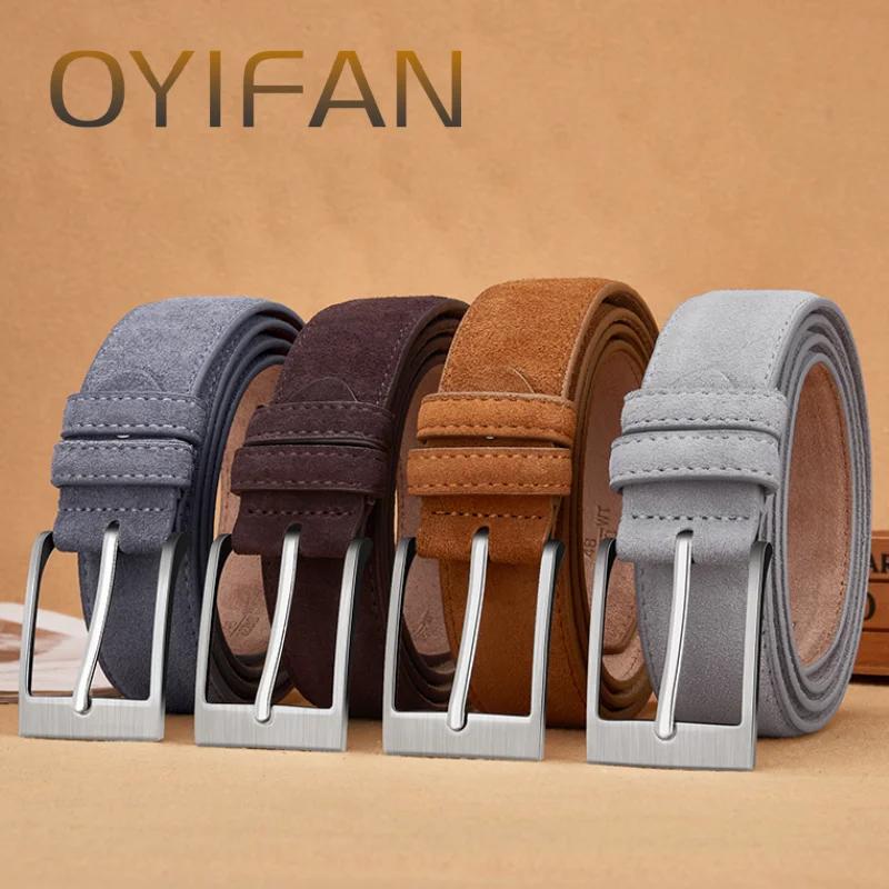 2025 nouvelle ceinture en daim, style populaire, ceinture décontractée, adaptée aux hommes et aux fe