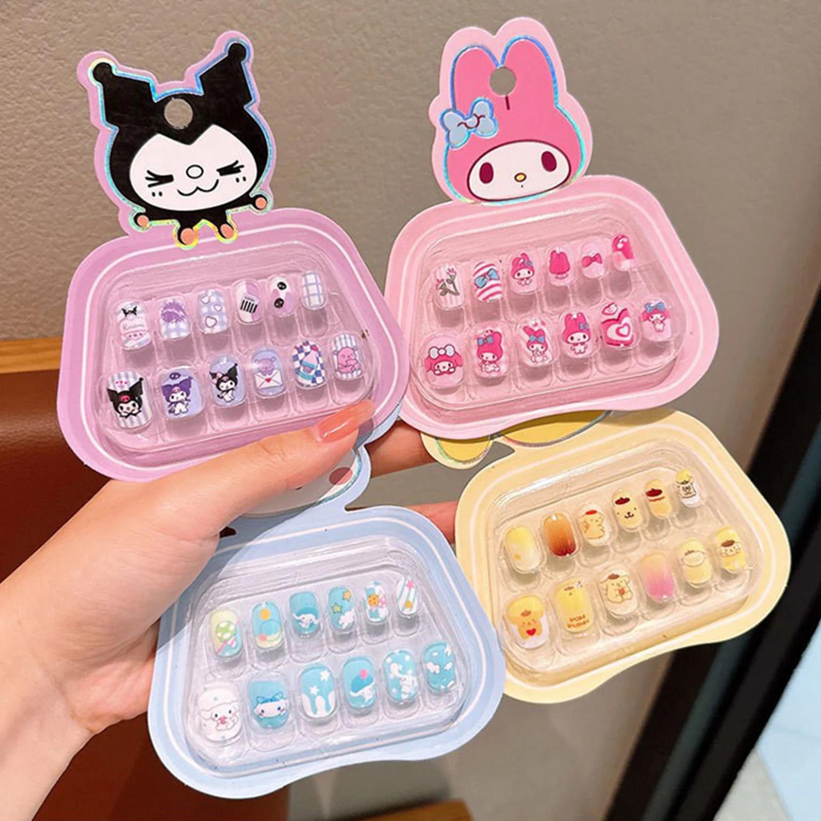 Accessoire de dessin animé Kawaii Hello Kitty avec nail art, décoration de main raffinée avec armure