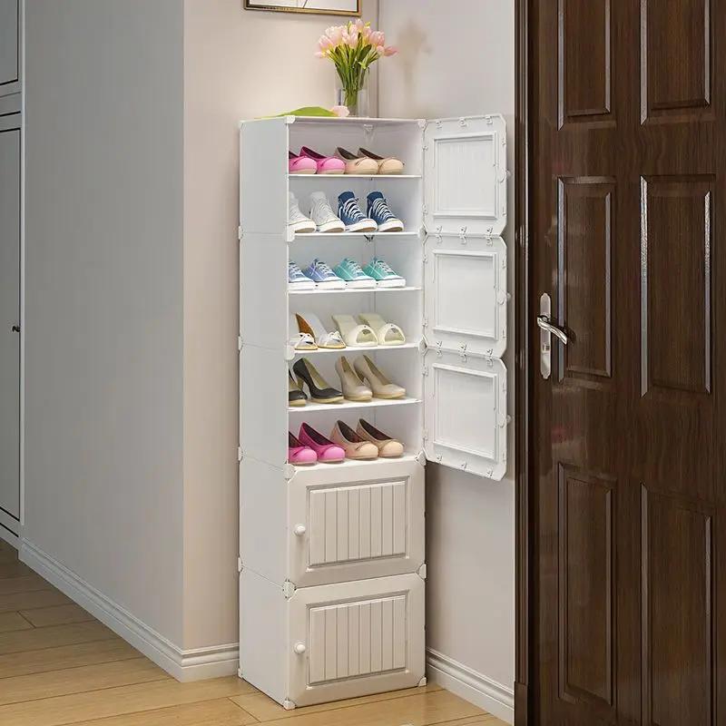 Meubles de maison pliants pour chaussures T1, armoires de salon simples, organisateurs de stockage d